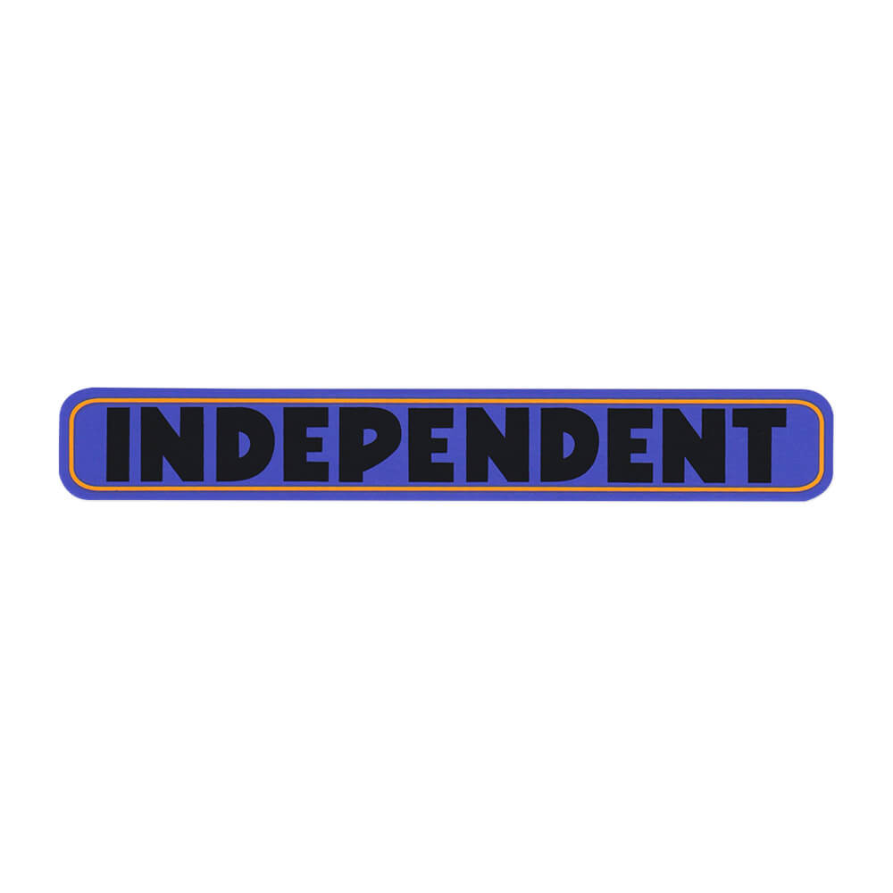 【INDEPENDENT / STICKER】 スケボー・スケートボードの老舗トラックブランド、INDEPENDENT（インディペンデント）。 BAR ロゴのステッカーです。 サイズ：約2.2cm x 15.2cm *商品によって多少の誤差がある事をご了承下さい。 *当店舗に掲載の写真・文章の無断転載を禁じます。