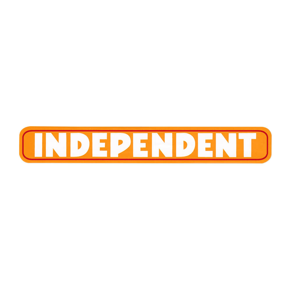 INDEPENDENT STICKER インディペンデント ステッカー BAR LOGO ORANGE スケートボード スケボー