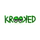 KROOKED STICKER クルキッド ステッカー EYES BAR 550 GREEN スケートボード スケボー