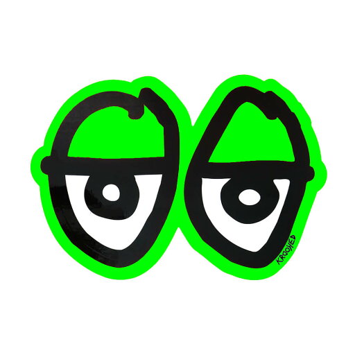 KROOKED STICKER クルキッド ステッカー EYES DIECUT LARGE GREEN スケートボード スケボー KROOKED STICKER クルキッド ステッカー EYES DIECUT LARGE GREEN スケートボード スケボー