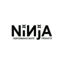 NINJA STICKER ニンジャ ステッカー LOGO DIECUT BLACK/CLEAR スケートボード スケボー