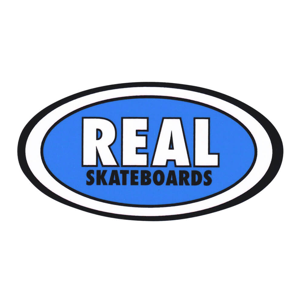 REAL STICKER リアル ステッカー CLASSIC OVAL MEDIUM 440 BLUE スケートボード スケボー 1