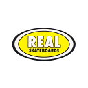 REAL STICKER リアル ステッカー CLASSIC OVAL SMALL 330 YELLOW スケートボード スケボー