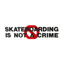 SANTA CRUZ STICKER サンタクルーズ ステッカー SKATEBOARDING IS NOT A CRIME スケートボード スケボー