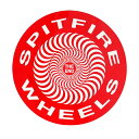 SPITFIRE STICKER スピットファイヤー ステッカー CLASSIC SWIRL LARGE RED/WHITE スケートボード スケボー