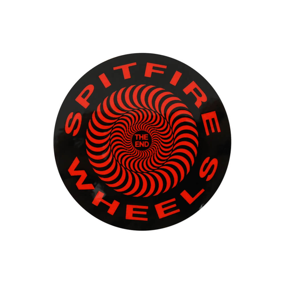 SPITFIRE STICKER ԥåȥե䡼 ƥå CLASSIC SWIRL SMALL BLACK/RED ȥܡ ܡ