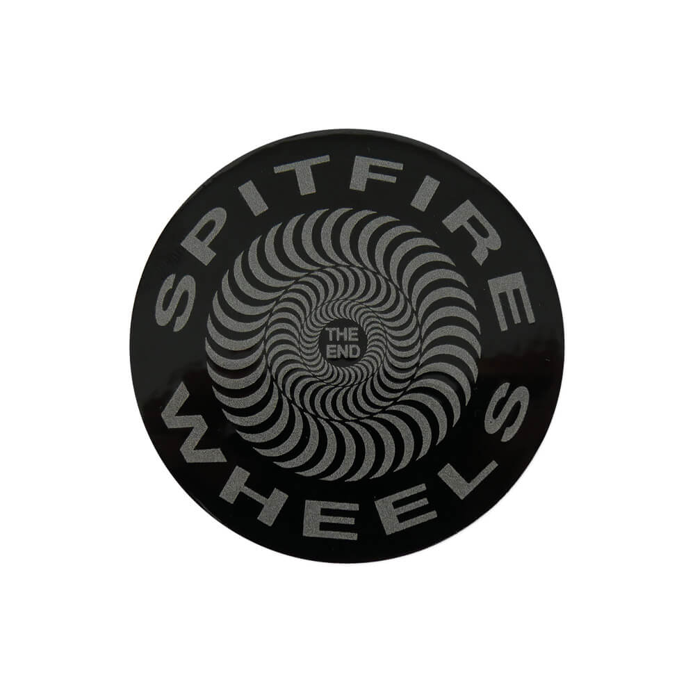 SPITFIRE STICKER スピットファイヤー ステッカー CLASSIC SWIRL SMALL BLACK/SILVER スケートボード ..