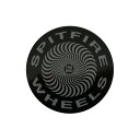 SPITFIRE STICKER スピットファイヤー ステッカー CLASSIC SWIRL SMALL BLACK/SILVER スケートボード スケボー