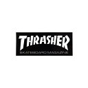 THRASHER STICKER スラッシャー ステッカー BOX MAG LOGO 220 BLACK/WHITE（US企画） スケートボード スケボー