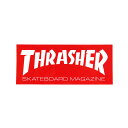 THRASHER STICKER スラッシャー ステッカー BOX MAG LOGO 440 RED/WHITE（US企画） スケートボード スケボー