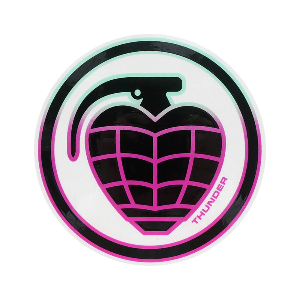 THUNDER STICKER サンダー ステッカー GRENADE TEAL/PINK スケートボード スケボー
