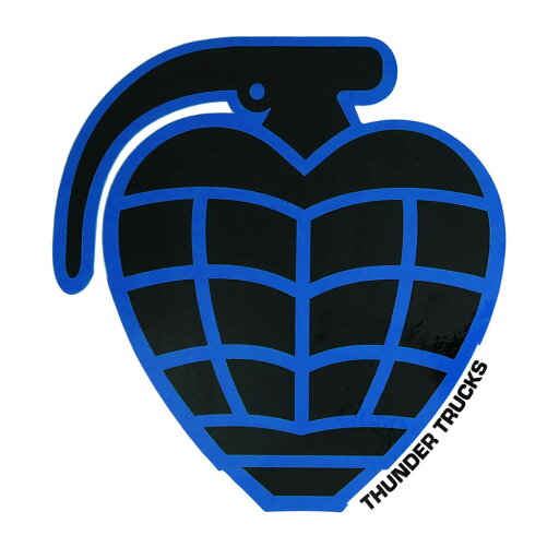 THUNDER STICKER サンダー ステッカー GRENADE DIECUT LARGE BLACK/BLUE スケートボード スケボー THUNDER STICKER サンダー ステッカー GRENADE DIECUT LARGE BLACK/BLUE スケートボード スケボー