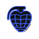 THUNDER STICKER サンダー ステッカー GRENADE DIECUT MEDIUM BLACK/BLUE スケートボード スケボー