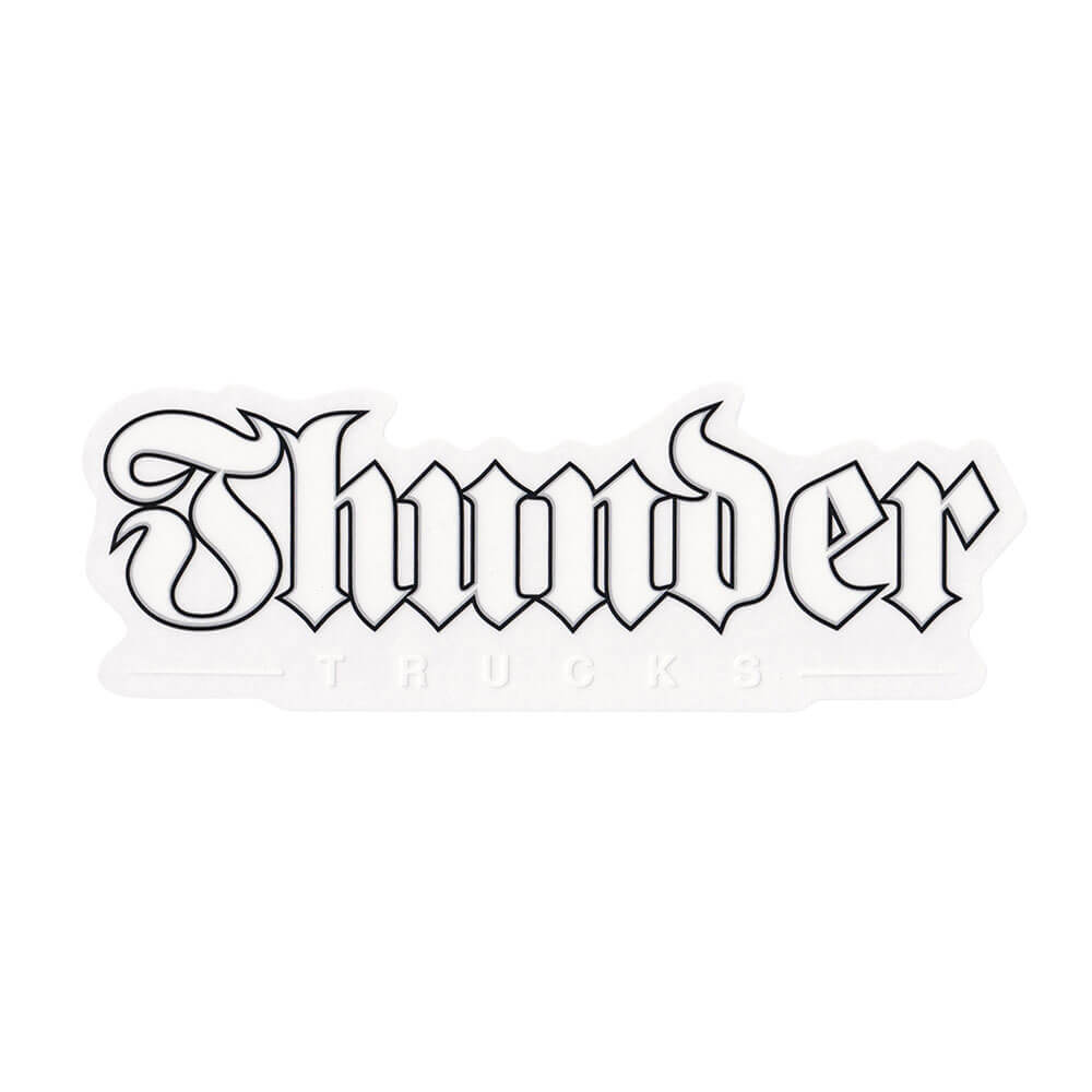 THUNDER STICKER サンダー ステッカー SCRIPT WHITE スケートボード スケボー