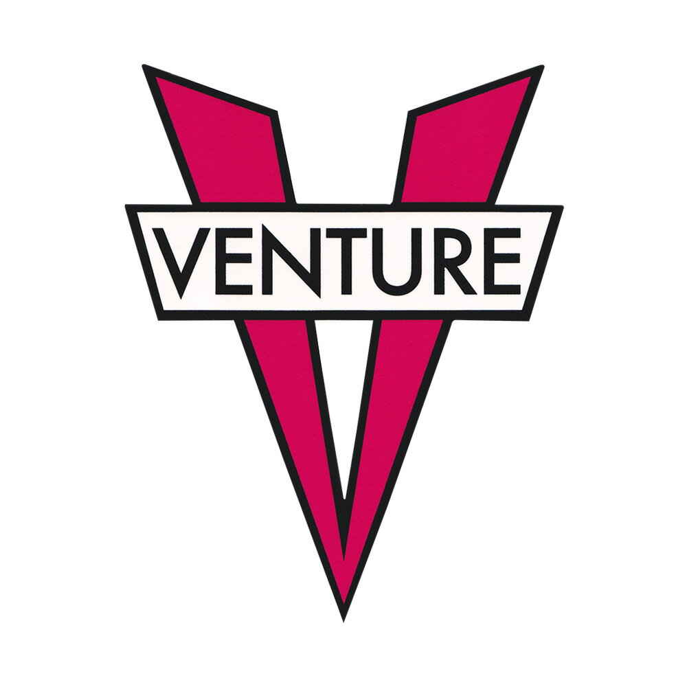 【VENTURE / STICKER】 スケボー・スケートボードのトラックブランド、VENTURE（ベンチャー）のステッカーです。 サイズ：約 15cm x 11.5cm *商品によって多少の誤差がある事をご了承下さい。 *当店舗に掲載の写真・文章の無断転載を禁じます。