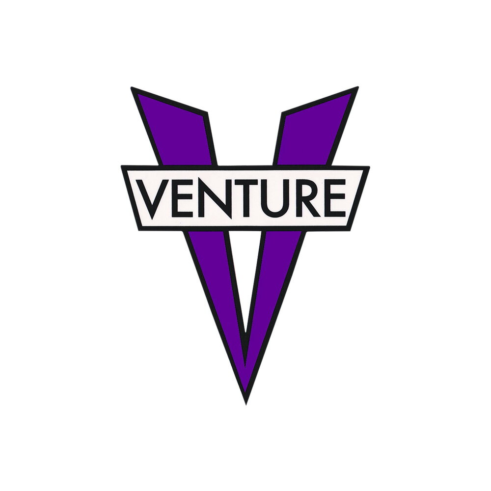 VENTURE STICKER ベンチャー ステッカー V DIE CUT SMALL PURPLE スケートボード スケボー