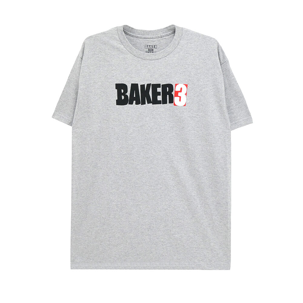 Rakuten - BAKER T-SHIRT ベイカー Tシャツ BAKER 3 GREY スケートボード スケボー
