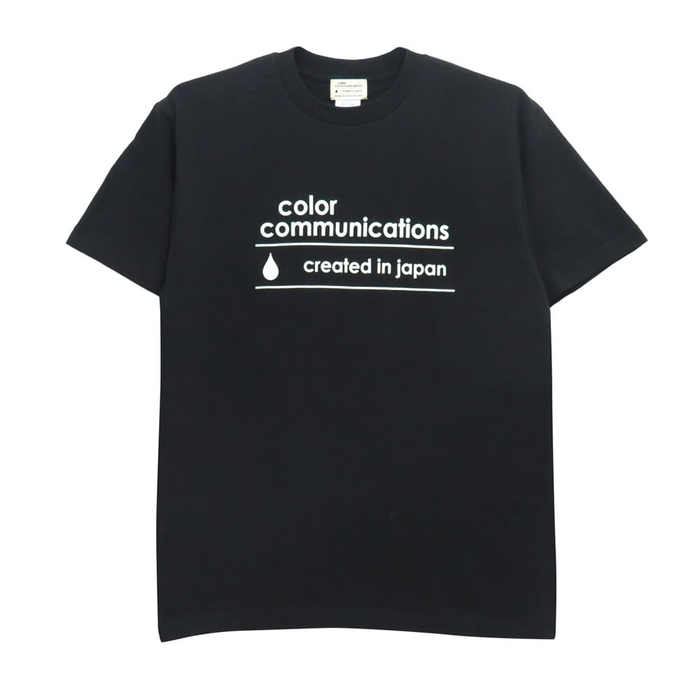 COLOR COMMUNICATIONS T-SHIRT カラーコミュニケーションズ Tシャツ CREATED IN JAPAN LOGO BLACK スケートボード スケボー