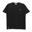 COLOR COMMUNICATIONS T-SHIRT カラーコミュニケーションズ Tシャツ DRIP EMB POCKET 3 BLACK 刺繍ロゴ スケートボード スケボー