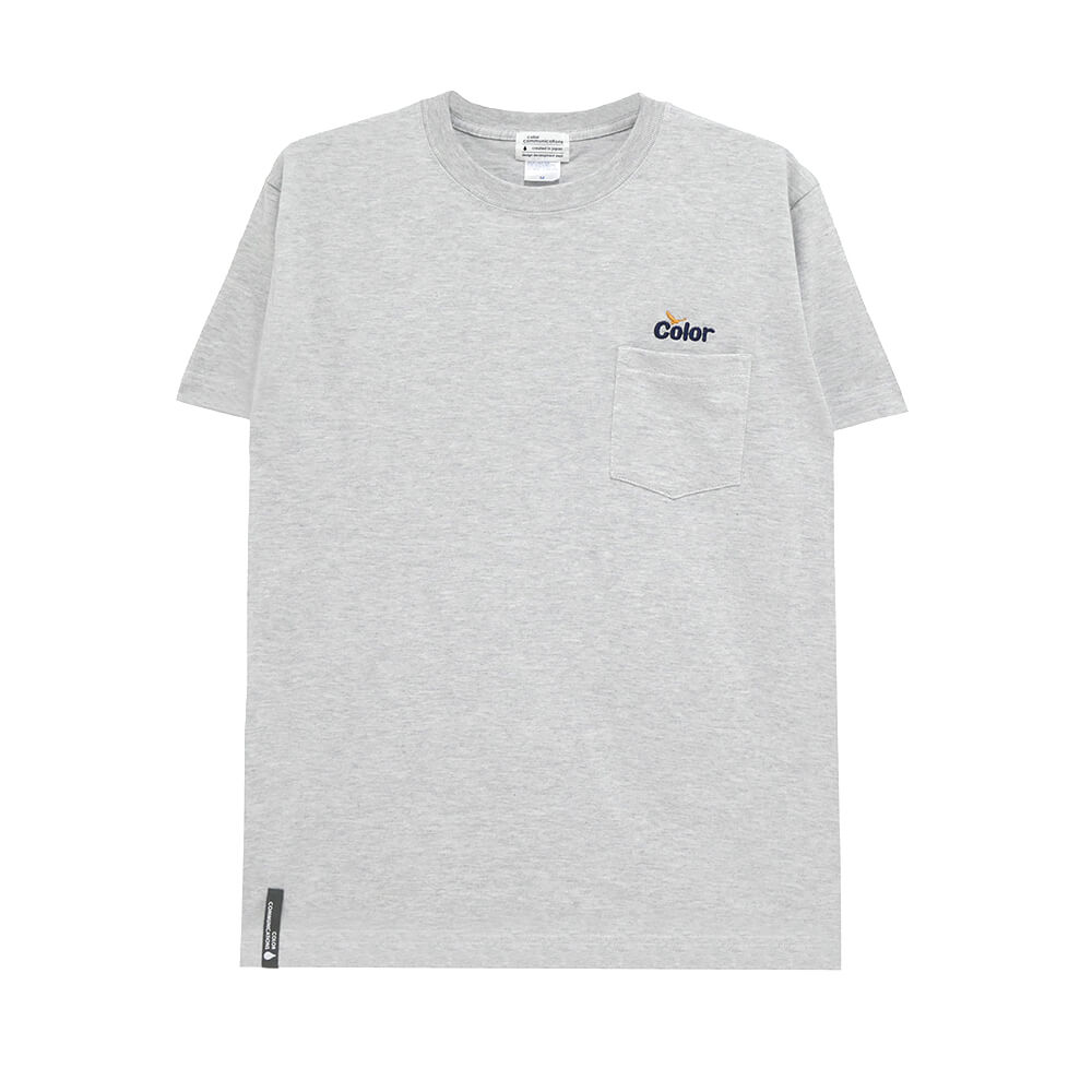 Rakuten - COLOR COMMUNICATIONS T-SHIRT カラーコミュニケーションズ Tシャツ WAWA OWL EMB POCKET ASH 刺繍ロゴ スケートボード スケボー