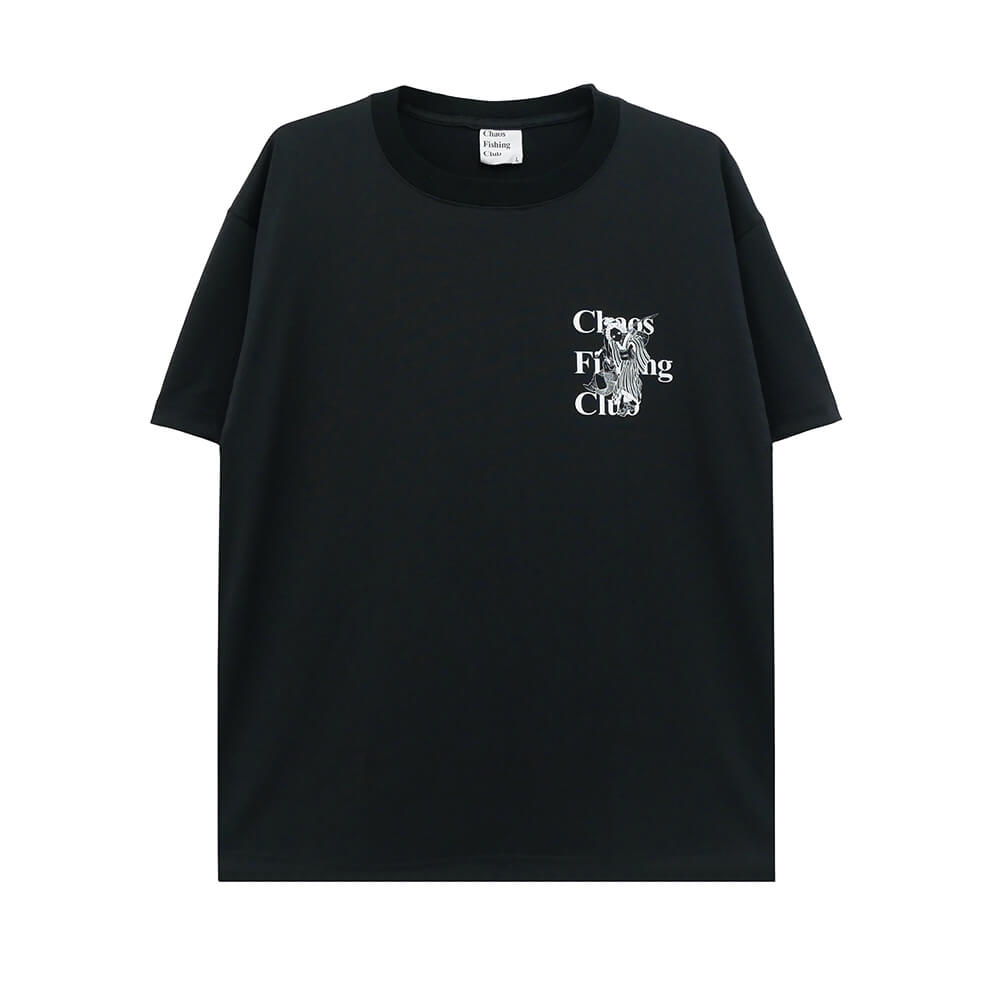 KAOS☆カオス Tシャツ カットソー Chaos(カオス)｜シルクフレーズTシャツ/ブラック の通販