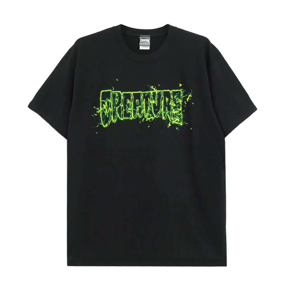 樂天商城 - CREATURE T-SHIRT クリーチャー Tシャツ INFERNO LOGO OUTLINE BLACK スケートボード スケボー