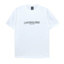 CALIFORNIA STREET T-SHIRT カリフォルニアストリート Tシャツ LOGO BAR WHITE スケートボード スケボー