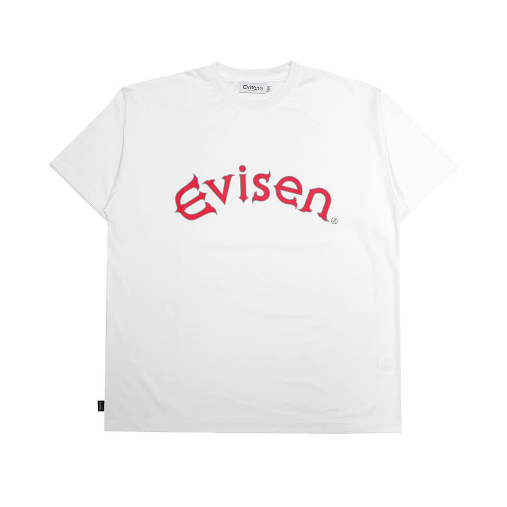 樂天商城 - EVISEN T-SHIRT エビセン Tシャツ ARCH LOGO TECH WHITE スケートボード スケボー