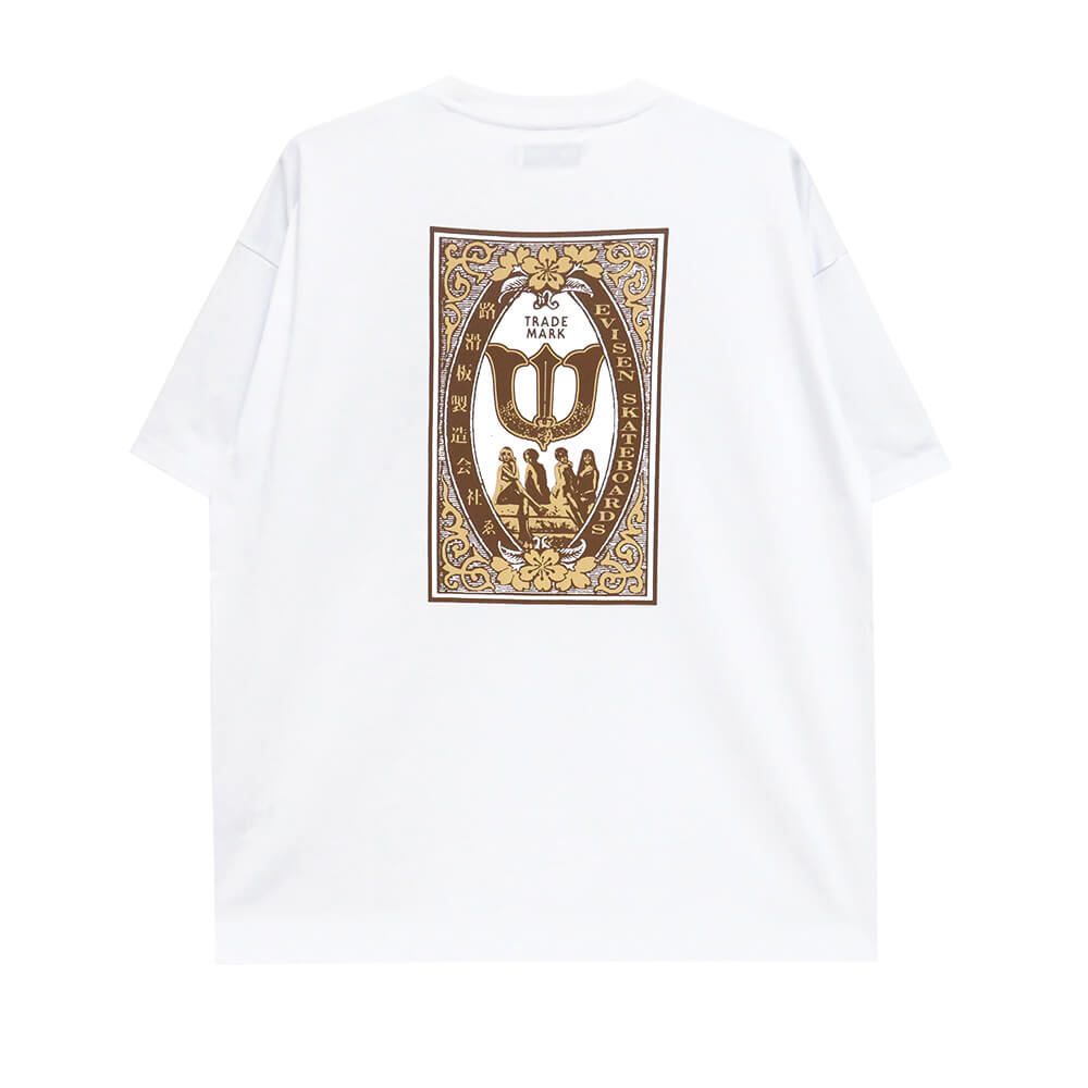 EVISEN T-SHIRT エビセン Tシャツ CLUB MATCH WHITE スケートボード スケボー