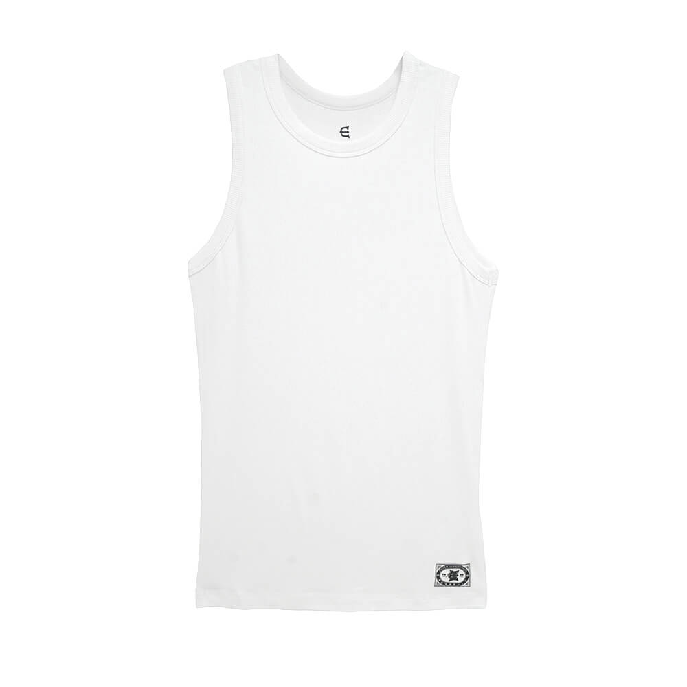 樂天商城 - EVISEN TANK-TOP エビセン タンクトップ MATCH LOGO 2PACK WHITE スケートボード スケボー