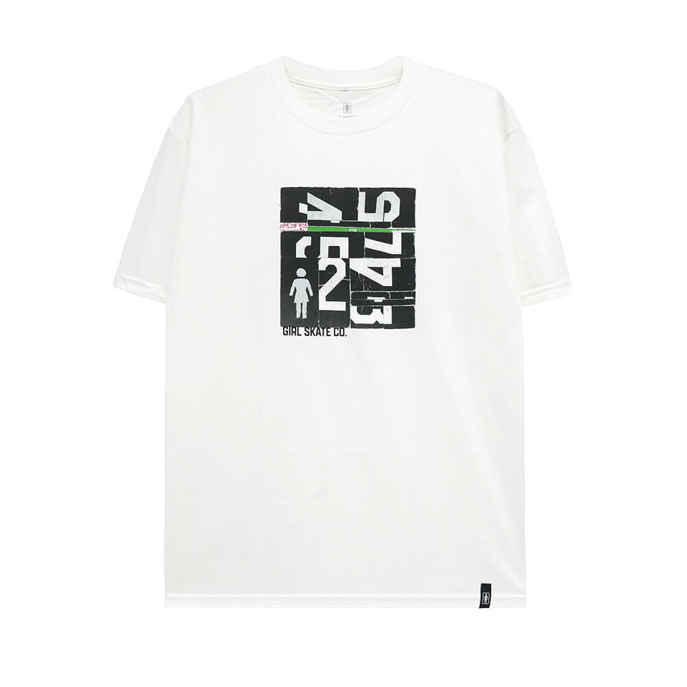 Rakuten - GIRL T-SHIRT ガール Tシャツ PUZZLE WHITE スケートボード スケボー