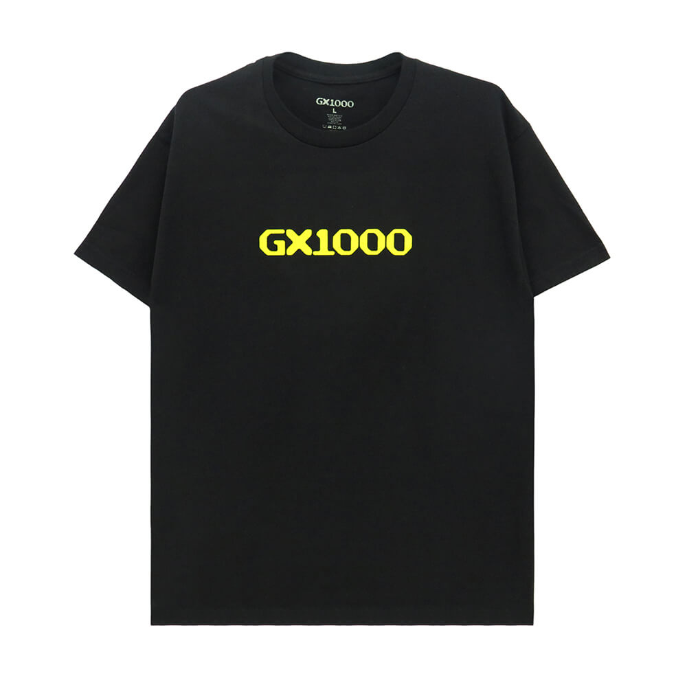 GX1000 T-SHIRT ジーエックス1000 Tシャツ OG LOGO BLACK スケートボード スケボー