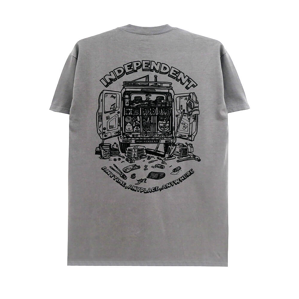 Rakuten - INDEPENDENT T-SHIRT インディペンデント Tシャツ ANYTIME ANYPLACE ANYWHER CHARCOAL スケートボード スケボー