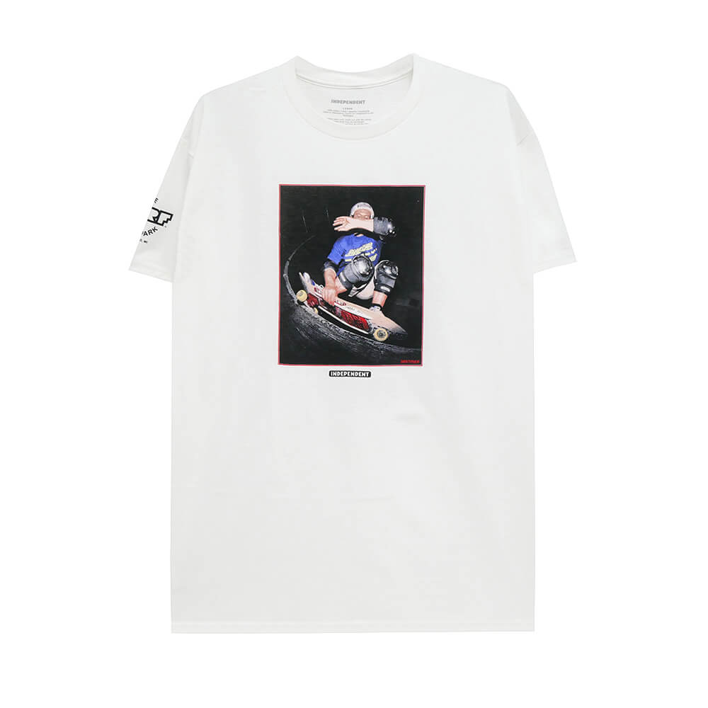 INDEPENDENT T-SHIRT インディペンデント Tシャツ DRESSEN TURF PARK WHITE スケートボード スケボー