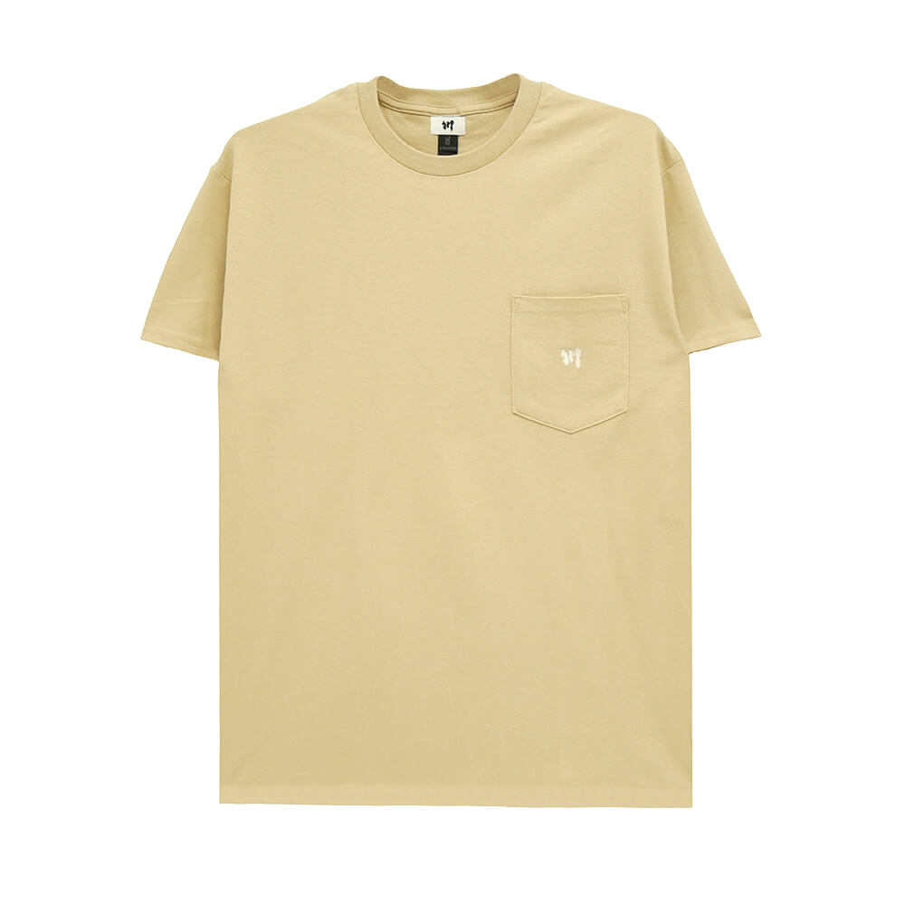 Rakuten - KAWA T-SHIRT 川 Tシャツ 川 LOGO 1POINT POCKET SAND/WHITE スケートボード スケボー