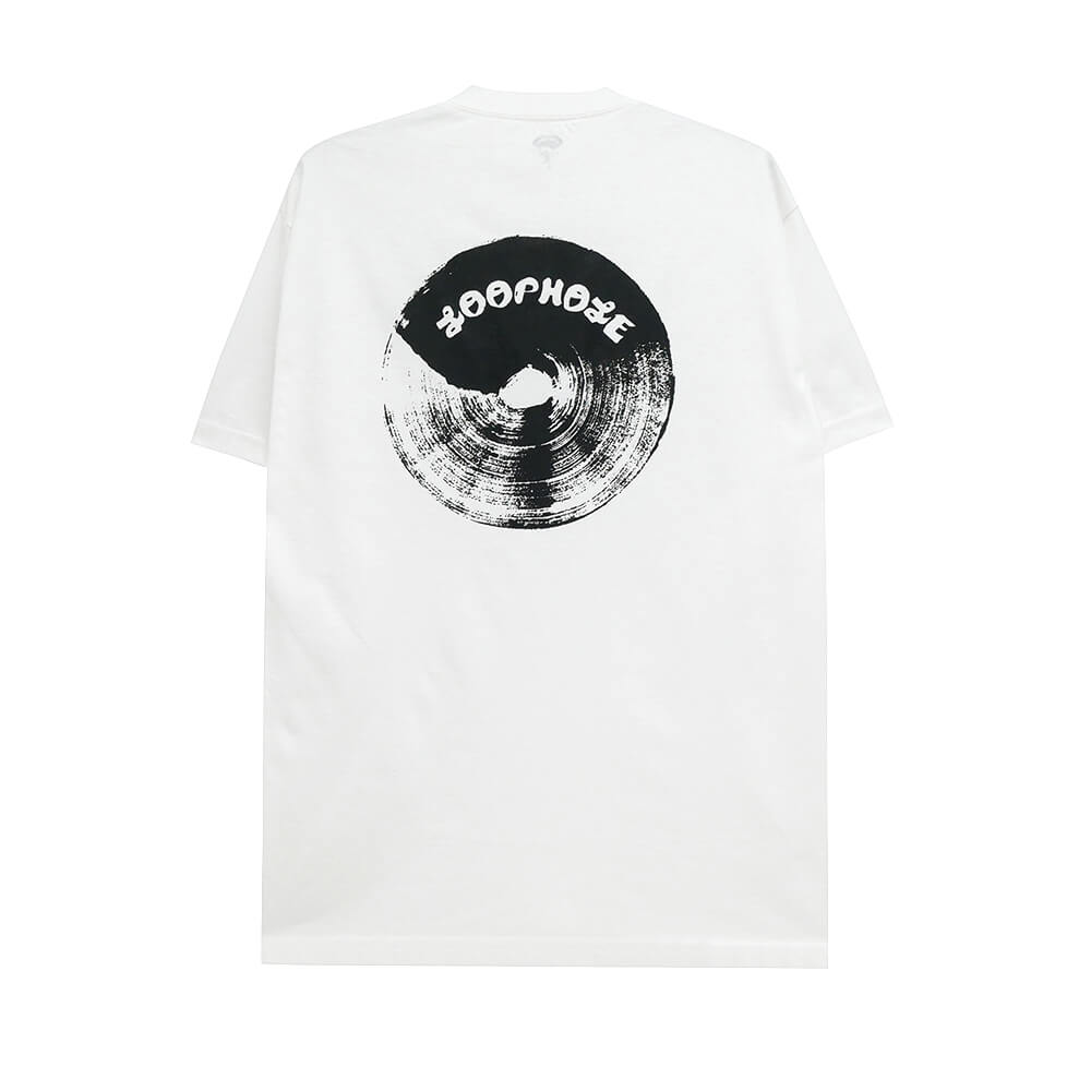 LOOP HOLE T-SHIRT ループホール Tシャツ BRUSH LOGO WHITE スケートボード スケボー