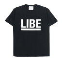 LIBE T-SHIRT ライブ Tシャツ BIG LOGO BLACK/WHITE スケートボード スケボー