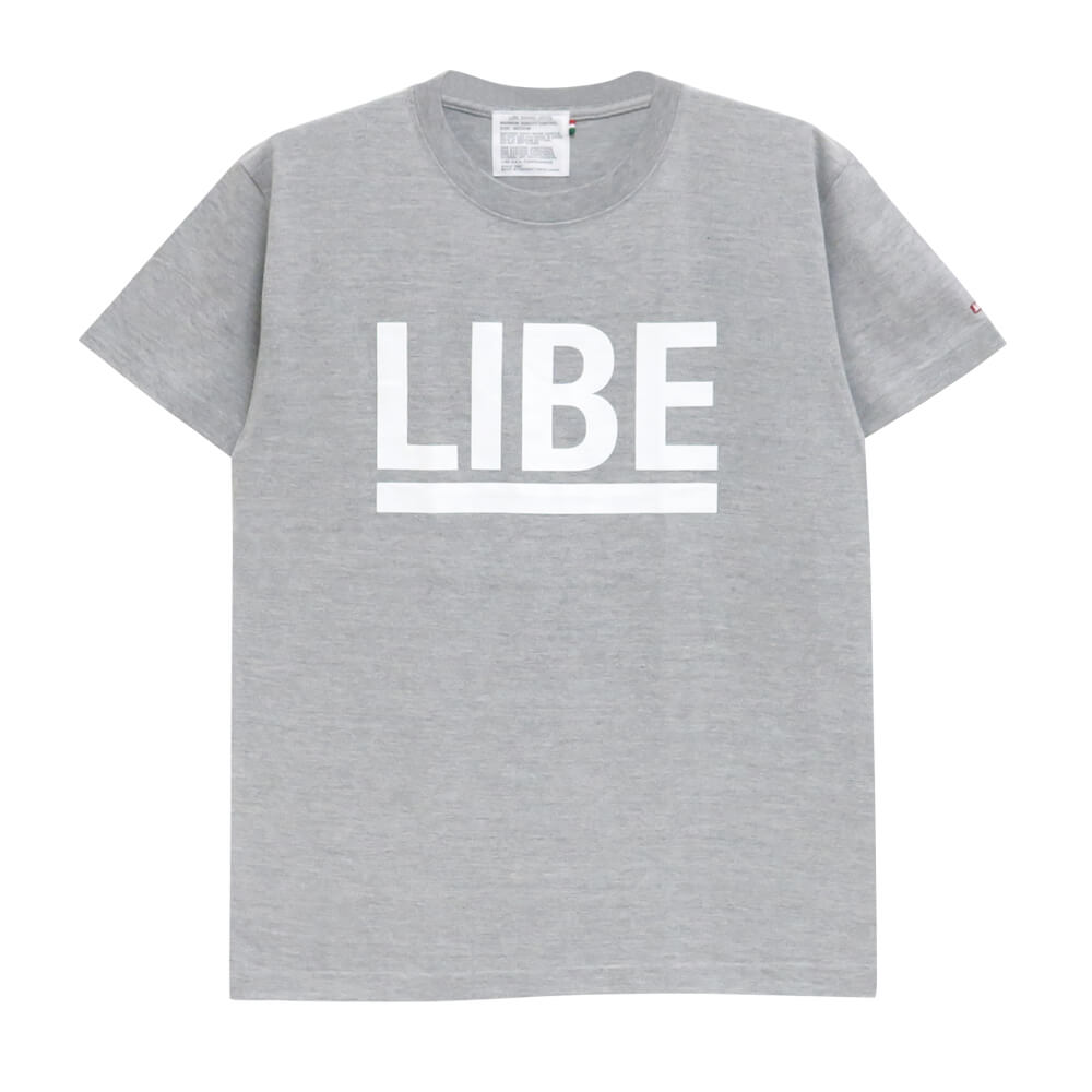 Rakuten - LIBE T-SHIRT ライブ Tシャツ BIG LOGO GREY/WHITE スケートボード スケボー