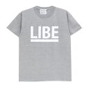 LIBE T-SHIRT ライブ Tシャツ BIG LOGO GREY/WHITE スケートボード スケボー