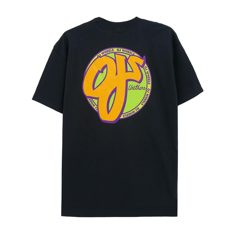 OJ WHEEL T-SHIRT オージェー ウィール Tシャツ STANDARD BLACK スケートボード スケボー