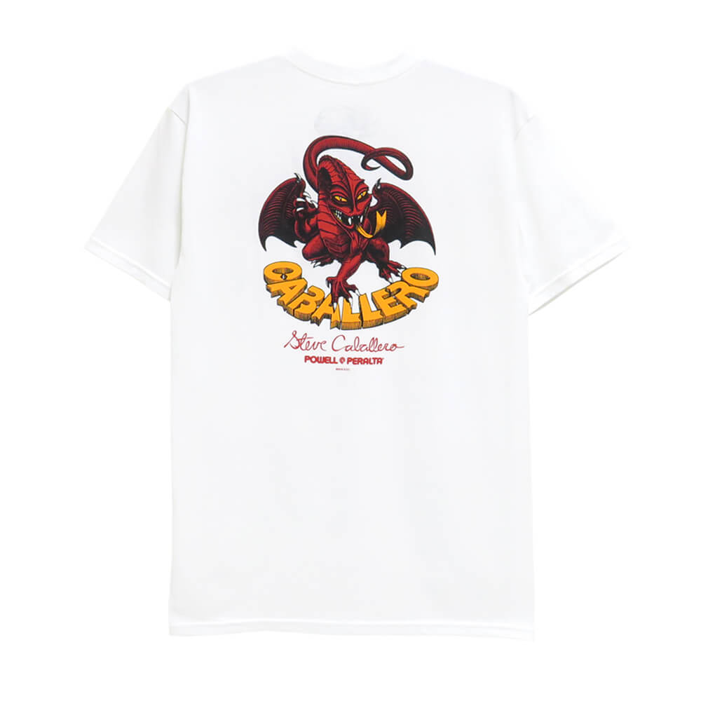 Rakuten - POWELL PERALTA T-SHIRT パウエルペラルタ Tシャツ CABALLERO DRAGON 2 WHITE スケートボード スケボー