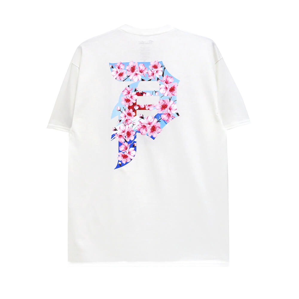 PRIMITIVE T-SHIRT プリミティブ Tシャツ RISING DIRTY P WHITE スケートボード スケボー