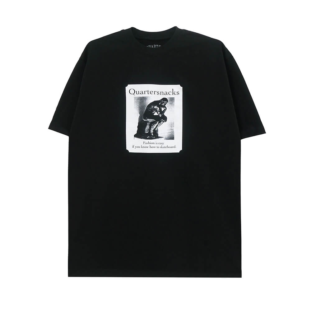 Rakuten - QUARTERSNACKS T-SHIRT クウォータースナックス Tシャツ THINKER BLACK スケートボード スケボー