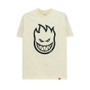 SPITFIRE T-SHIRT スピットファイヤー Tシャツ BIGHEAD CREAM/BLACK スケートボード スケボー