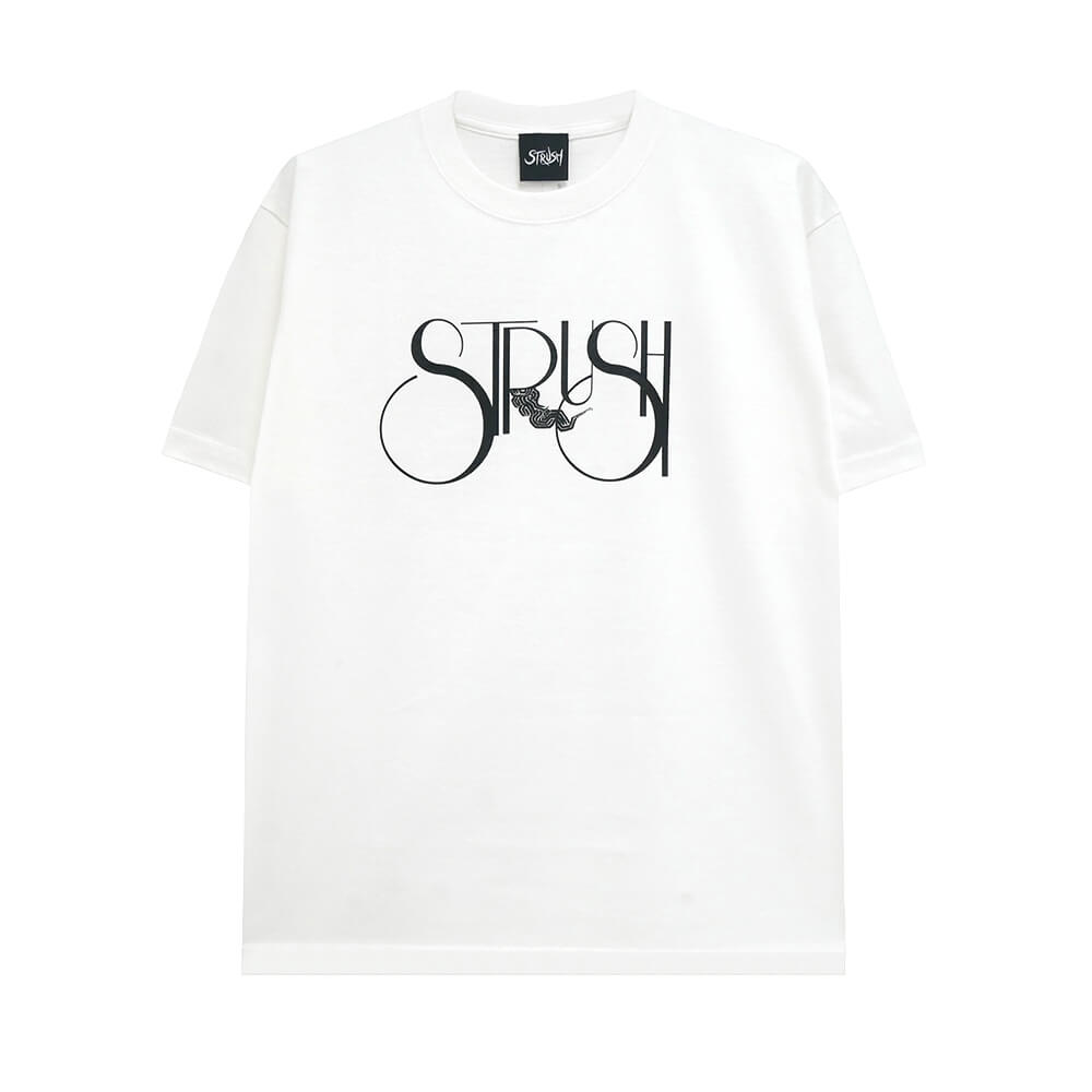 Rakuten - STRUSH T-SHIRT ストラッシュ Tシャツ SMOKE LOGO WHITE スケートボード スケボー