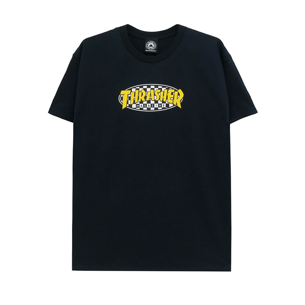 ȥܡɤCALIFORNIASTREET㤨THRASHER T-SHIRT å㡼 T CHECKERED OVAL BLACKUS ȥܡ ܡפβǤʤ5,500ߤˤʤޤ