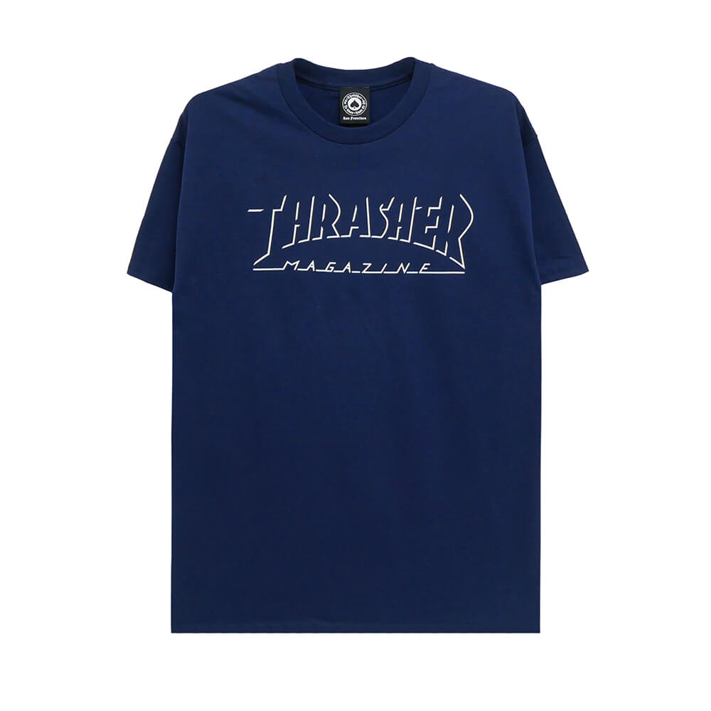 Rakuten - THRASHER T-SHIRT スラッシャー Tシャツ SHADOW MAG LOGO NAVY（US企画） スケートボード スケボー
