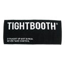 TIGHTBOOTH(TBPR)TOWEL タイトブース タオル LABEL LOGO FACE TOWEL BLACK スケートボード スケボー