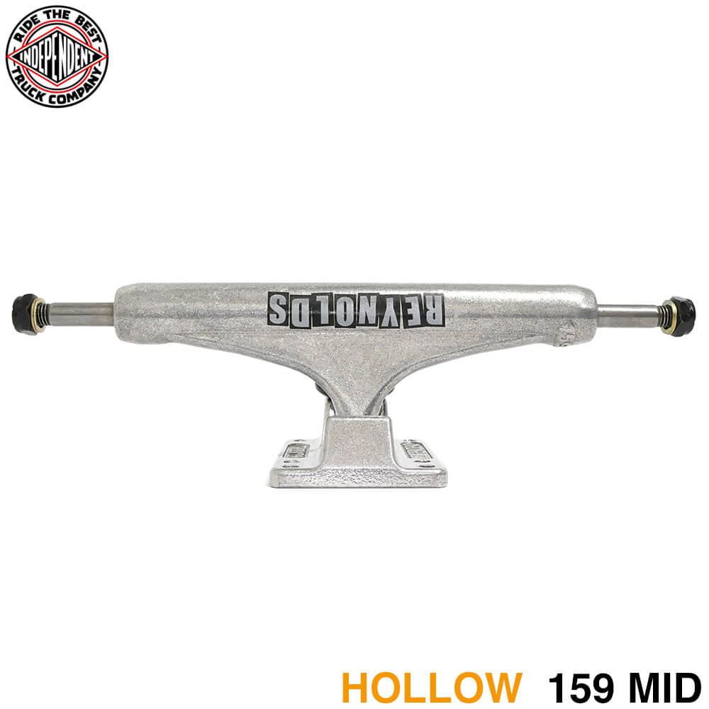 (セール)INDEPENDENT TRUCK インディペンデント トラック STAGE 11 HOLLOW ANDREW REYNOLDS BLOCK 159 MID シルバー スケートボード スケボー