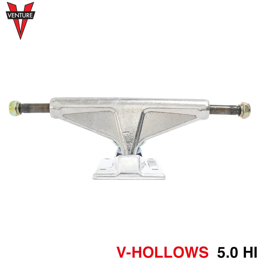 VENTURE TRUCK ベンチャー トラック V-HOLLOWS ALL POLISHED 5.0 HI シルバー スケートボード スケボー